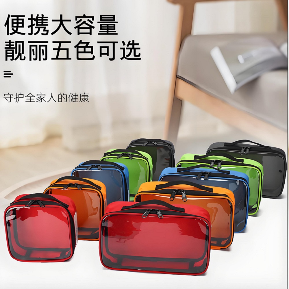 First Aid Kit - 屋外旅行ポータブル医療収納バッグ大容量オックスフォード家庭用薬ピル応急処置キット医療緊急キットバッグ