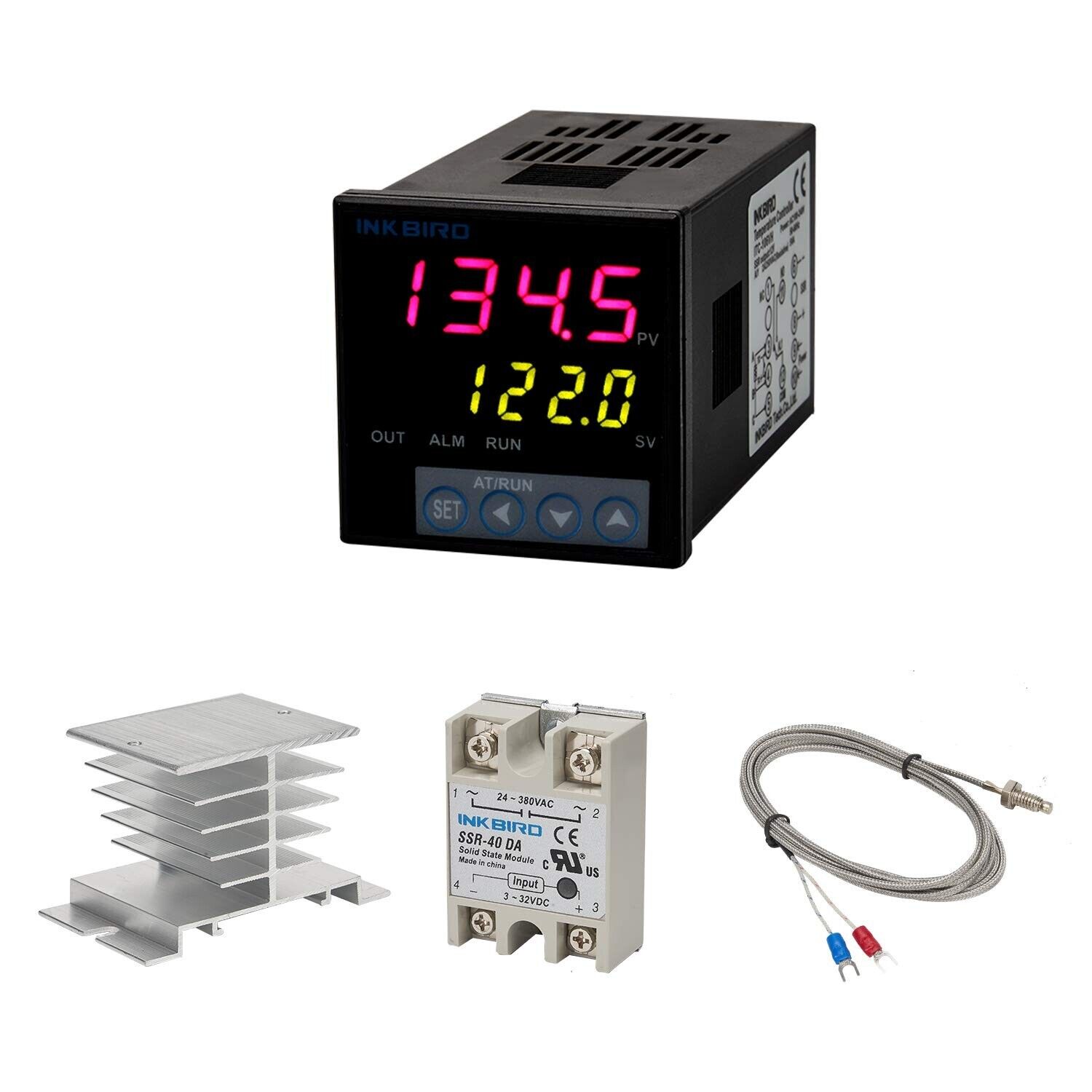 Lab Incubator - Inkbird-kセンサー付き温度コントローラー,家庭用醸造オーブンインキュベーター用サーモスタット,ITC-106VH pid,ac100〜240v