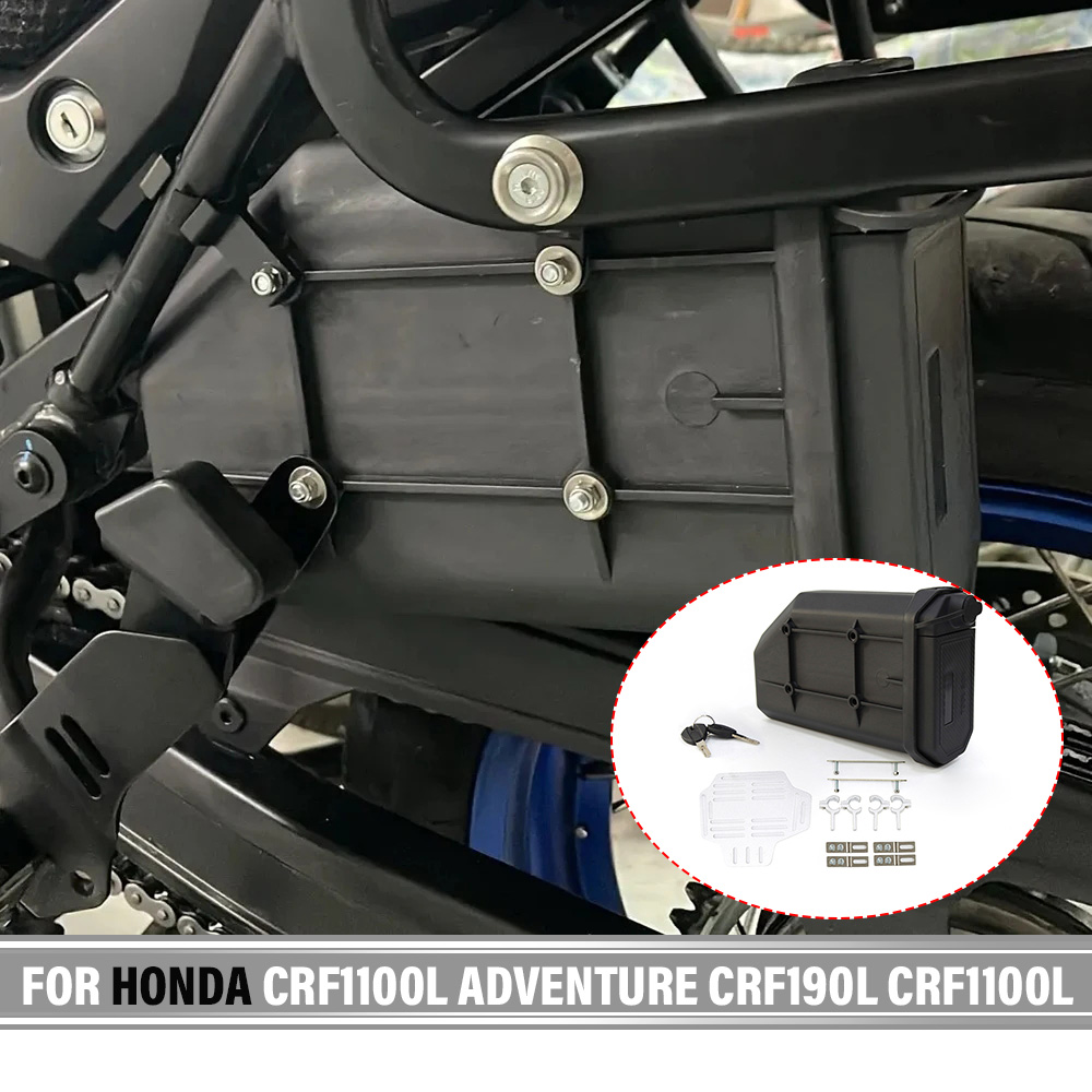 First Aid Kit - ホンダCRF1100LアドベンチャーCRF190L CRF1100Lオートバイ用サイド装飾ボックス防水ツールボックス救急/故障修理キットツールボックス