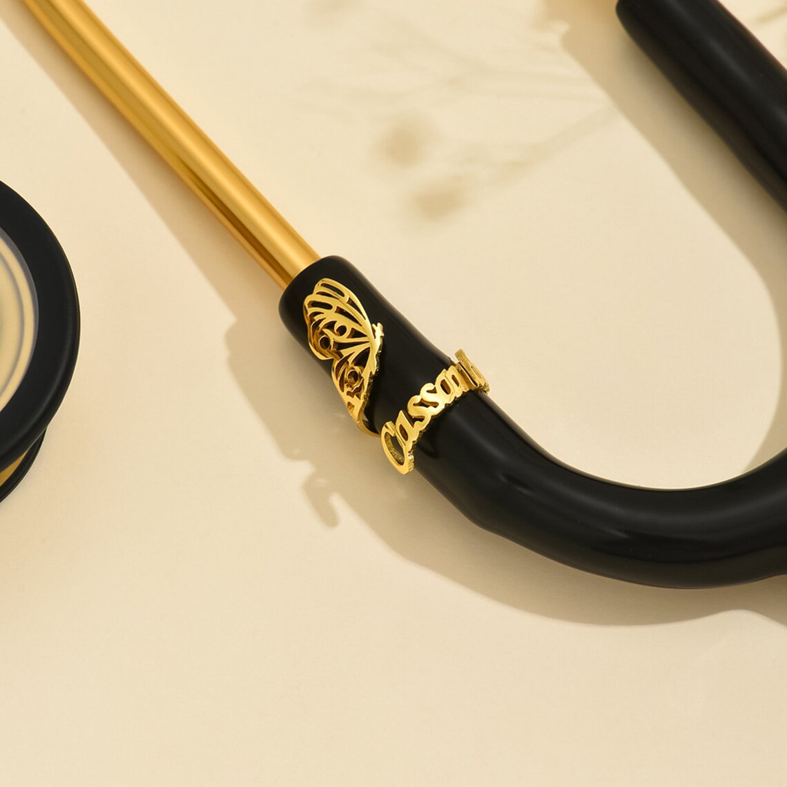 Stethoscope - ステンレス鋼聴診器名札パーソナライズされた蝶の名前聴診器チャーム聴診器 ID タグナースドクター医療ギフト