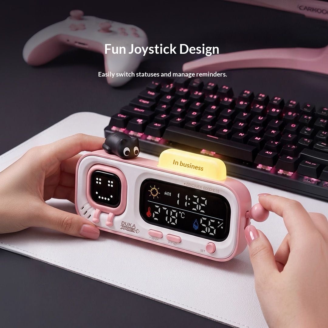 DUKA MOODA スマートデスクトップ温度湿度時計電気デ - Thermometer Digital のレビューと価格
