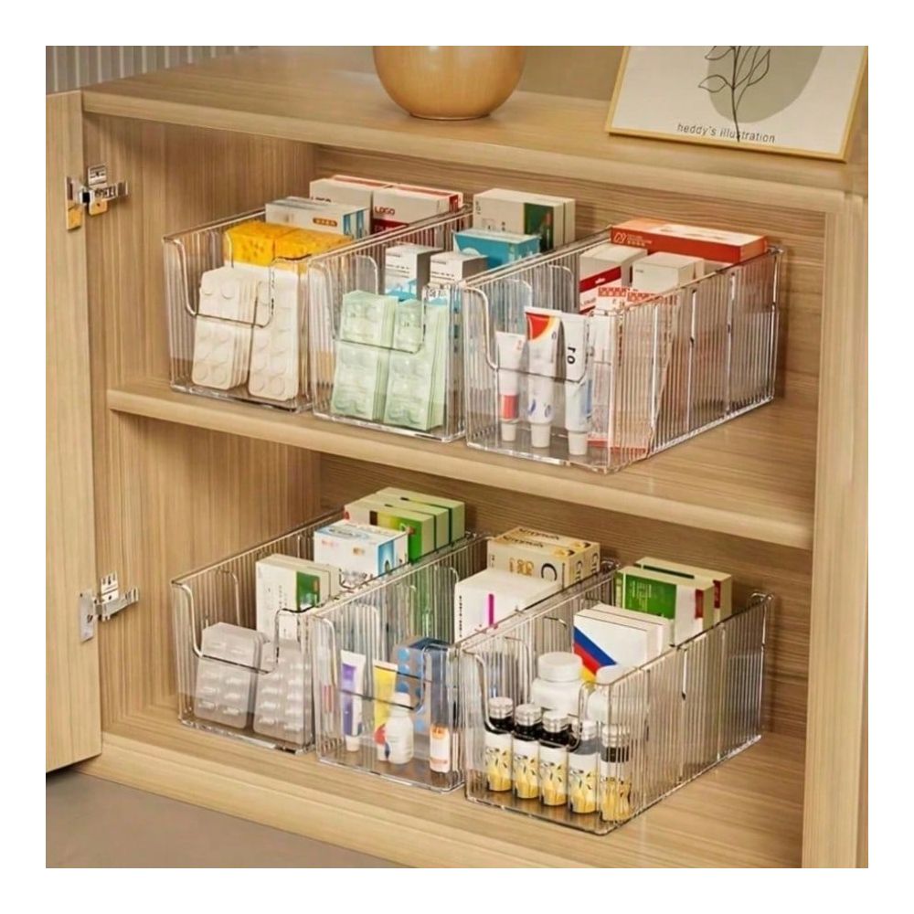 大人用大型4区画透明ピルボックス1個、取り外し可能な仕切り、 - First Aid Kit のレビューと価格