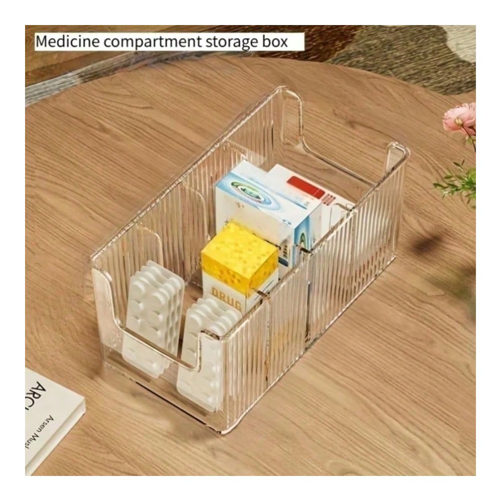 大人用大型4区画透明ピルボックス1個、取り外し可能な仕切り、 - First Aid Kit のレビューと価格
