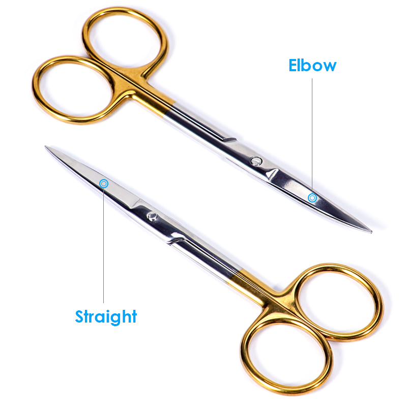 歯科用ゴールドハンドル付きハサミ1個、口腔医療用ハサミ、ステ - Medical Scissors のレビューと価格