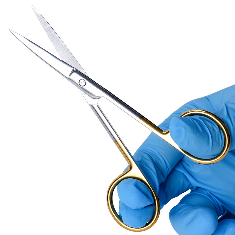 歯科用ゴールドハンドル付きハサミ1個、口腔医療用ハサミ、ステ - Medical Scissors のレビューと価格