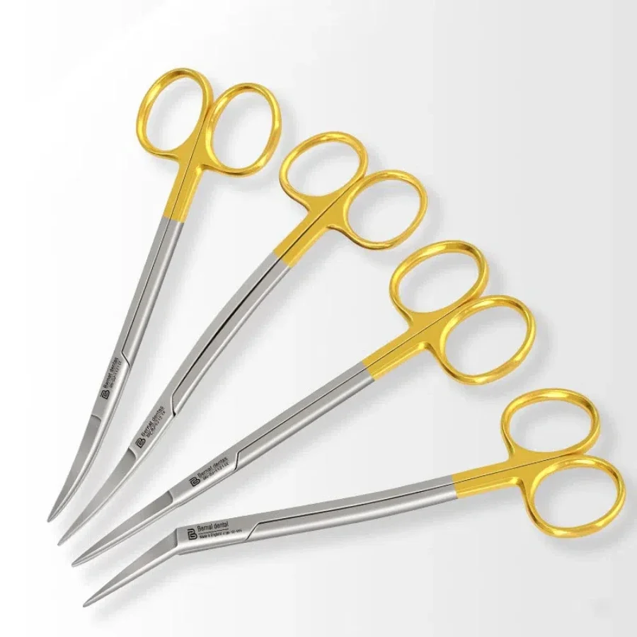 ステンレス鋼歯科外科はさみストレートと湾曲したはさみ鉗子医療 - Medical Scissors のレビューと価格
