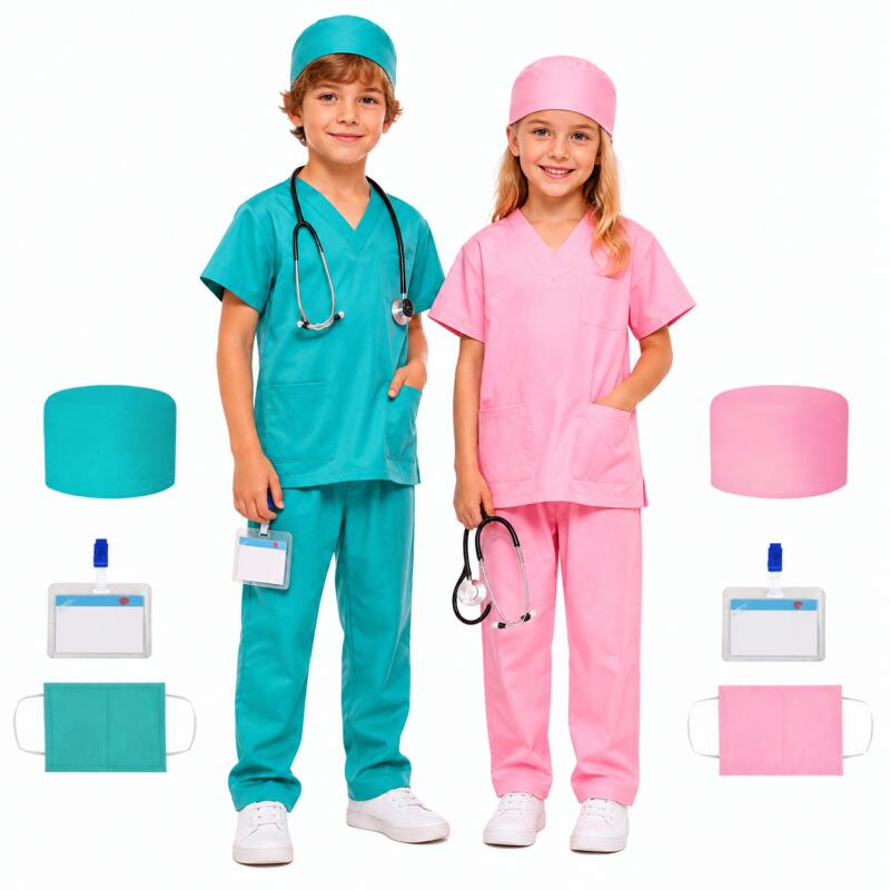 子供用医者コスチュームセット 男の子 女の子用 手術医 看護 - Stethoscope のレビューと価格