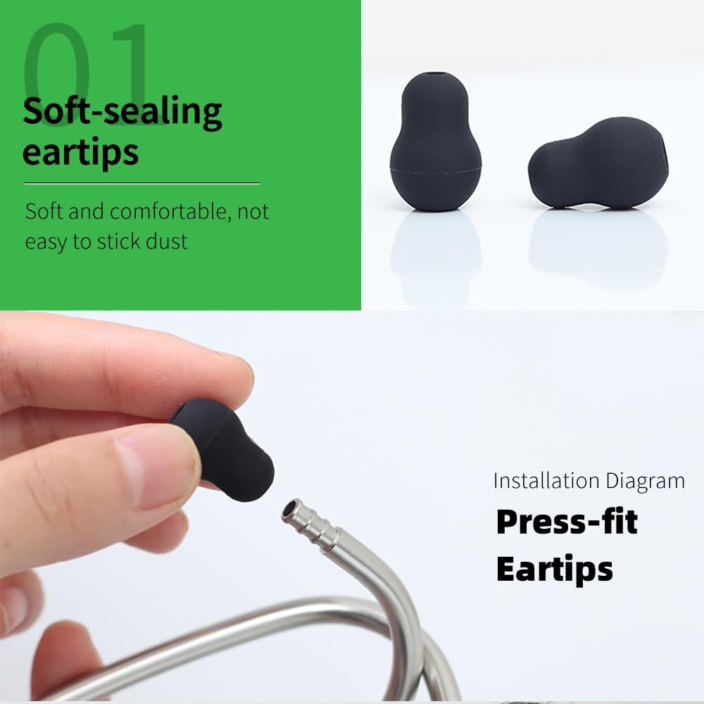 調整可能な聴診器スペアパーツ交換用イヤーチップダイアフラムリ - Stethoscope のレビューと価格