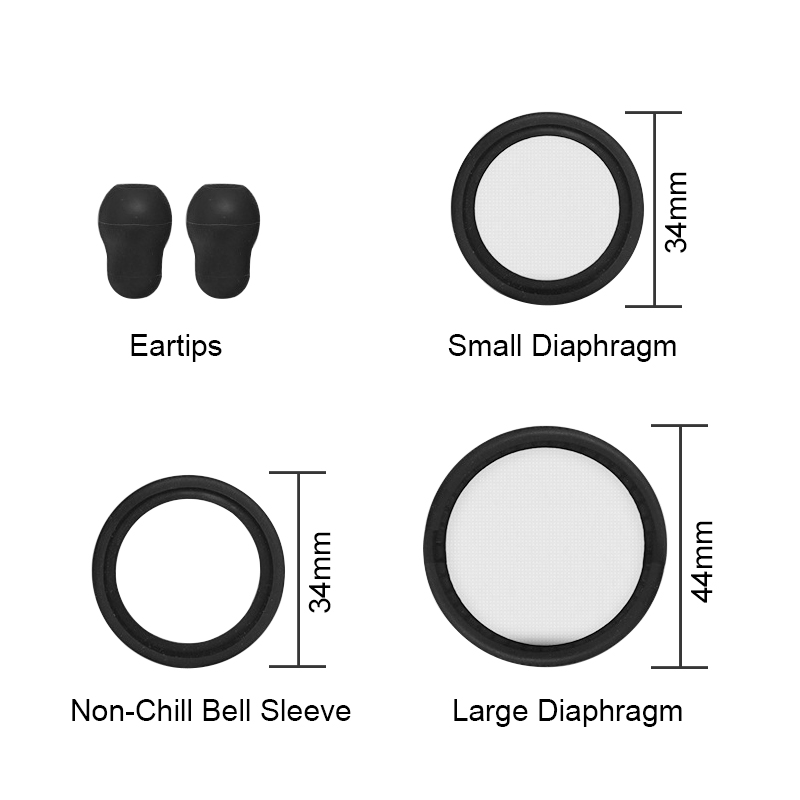 調整可能な聴診器スペアパーツ交換用イヤーチップダイアフラムリ - Stethoscope のレビューと価格
