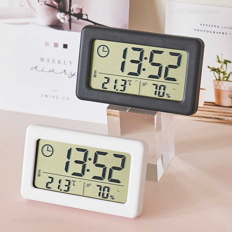 ミニマリスト時計 デジタル温度湿度計 モニター 電子 カラフ - Thermometer Digital のレビューと価格