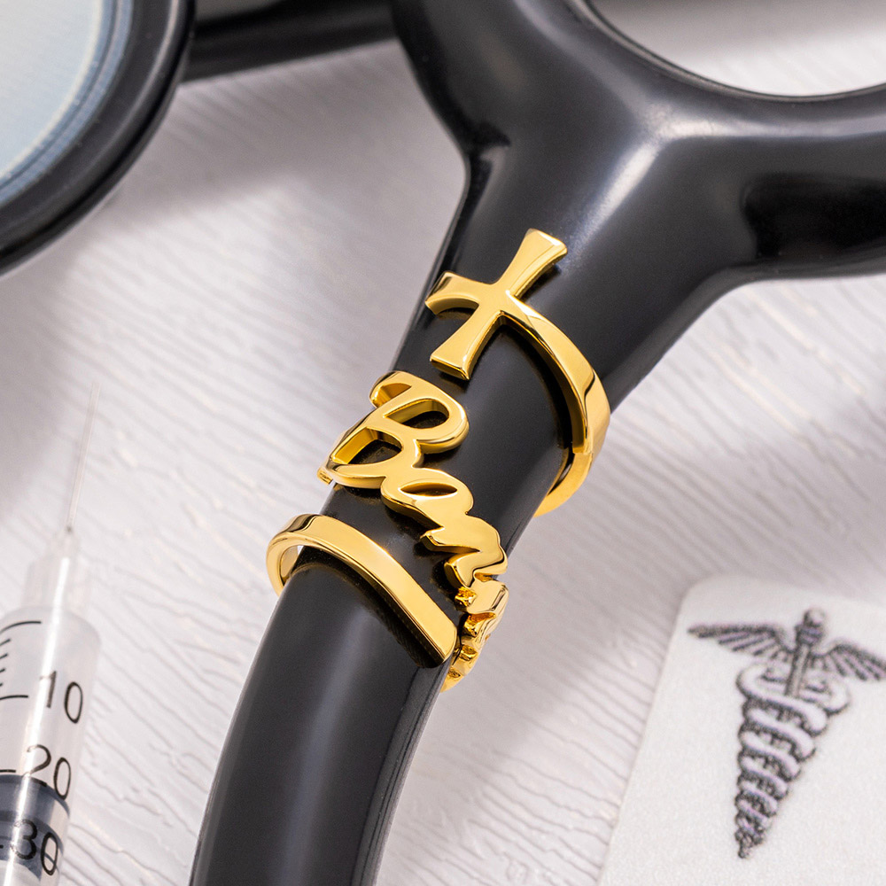 カスタム医療クロス聴診器名札ステンレス鋼聴診器チャーム聴診器 - Stethoscope のレビューと価格