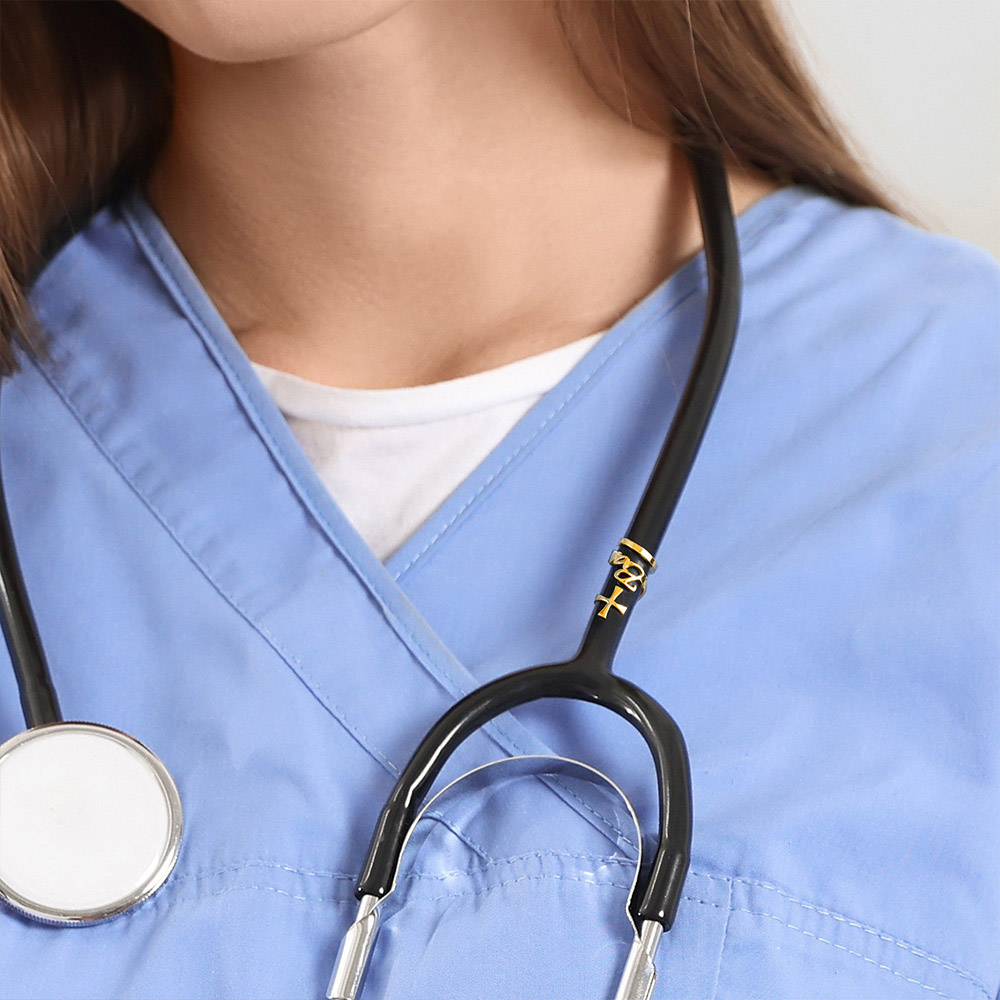 カスタム医療クロス聴診器名札ステンレス鋼聴診器チャーム聴診器 - Stethoscope のレビューと価格