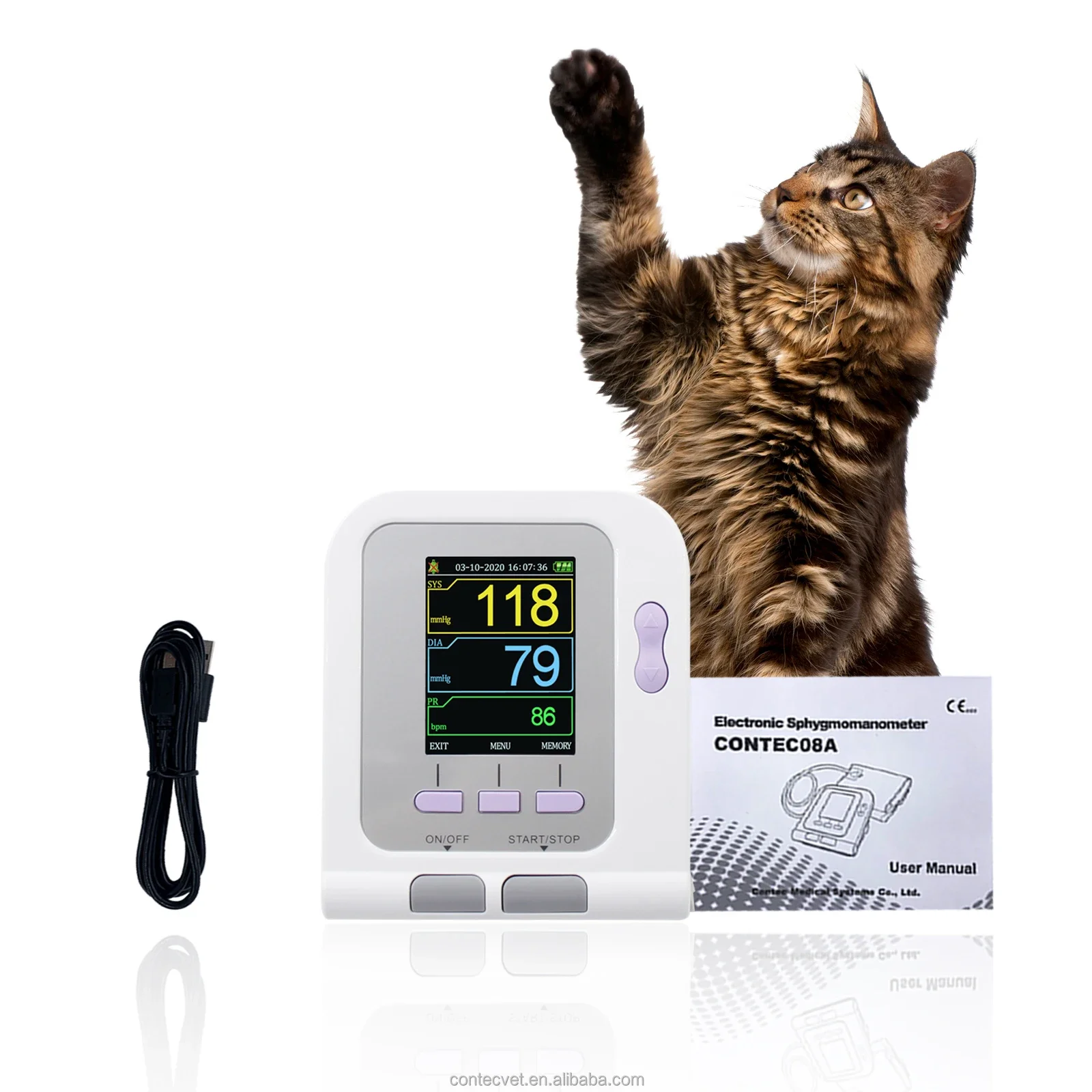 CONTEC08A-VET 獣医用機器 血圧計 獣医用モニタ - Blood Pressure Monitor のレビューと価格