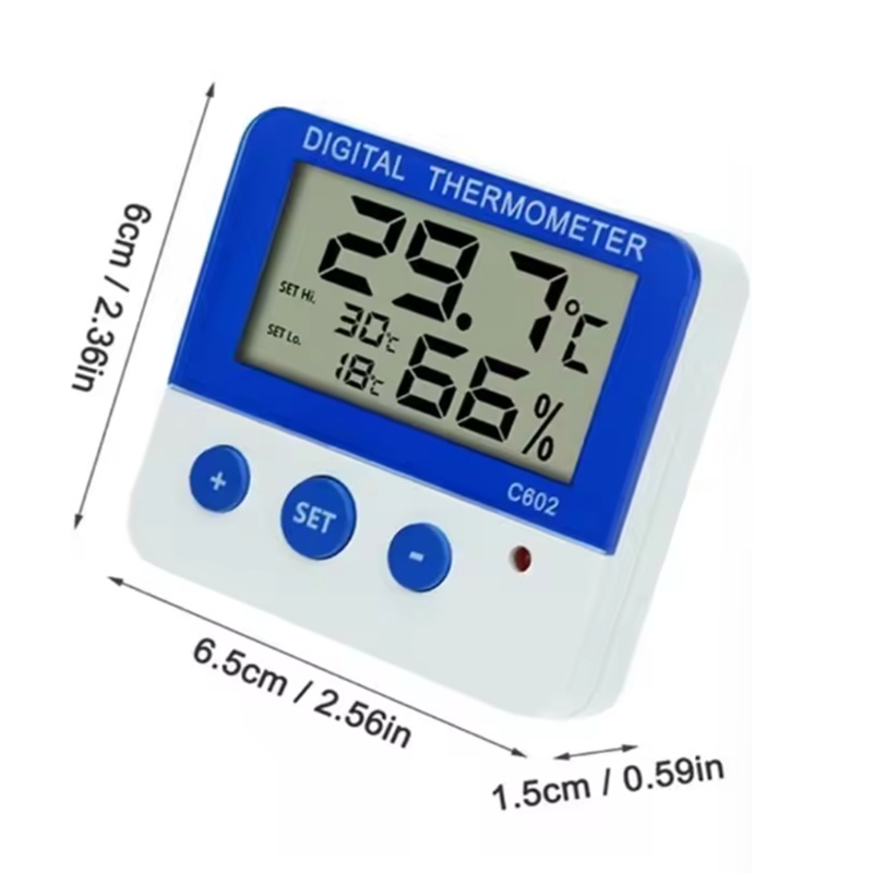 LCDディスプレイデジタル冷蔵庫温度計、アラーム付き、最高最 - Thermometer Digital のレビューと価格