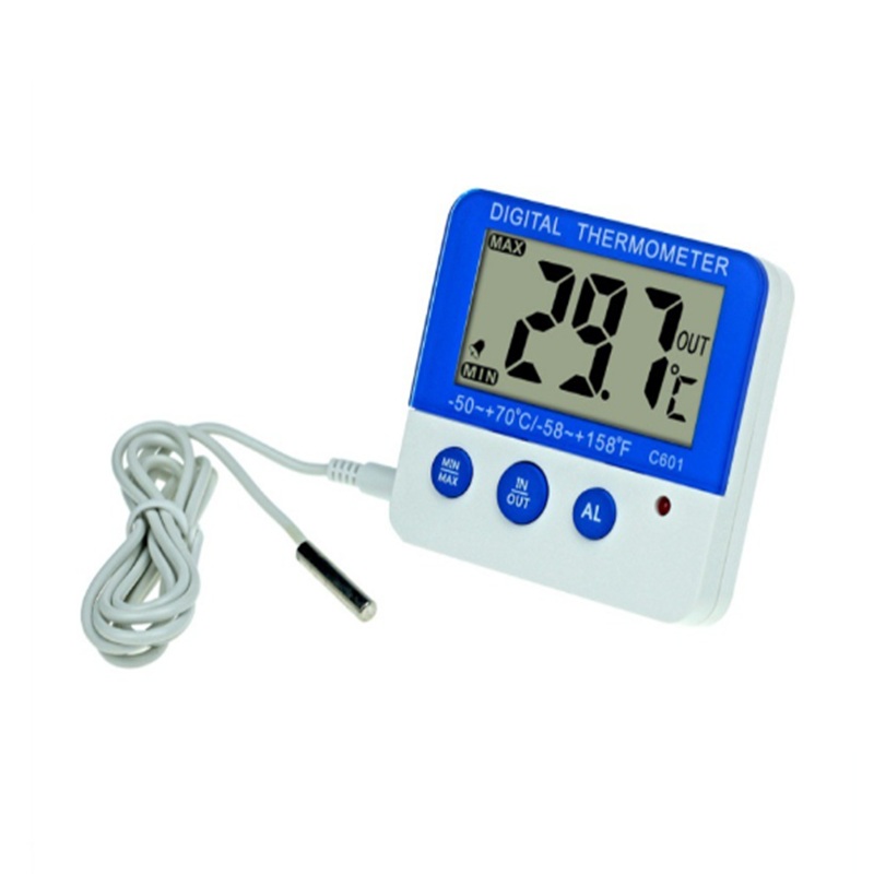 LCDディスプレイデジタル冷蔵庫温度計、アラーム付き、最高最 - Thermometer Digital のレビューと価格