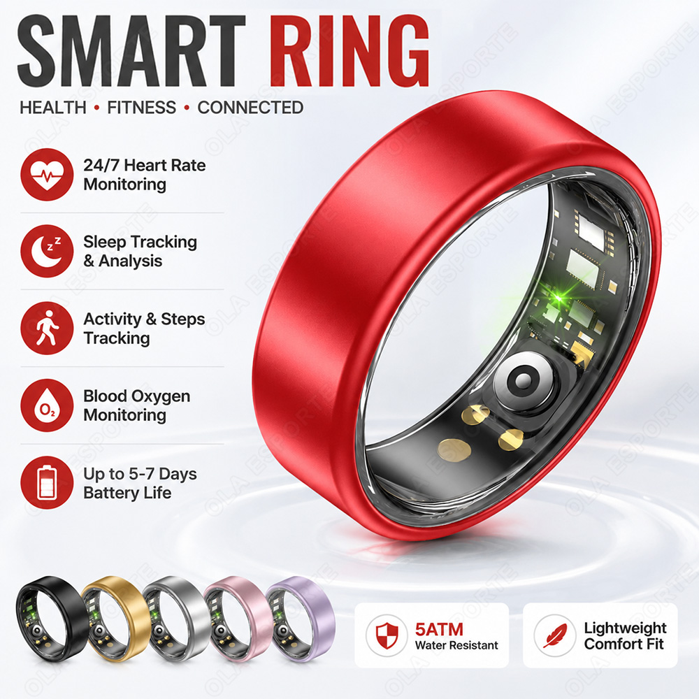 スマートリング 心拍数 血圧 睡眠モニター 防水 男女兼用  - Blood Pressure Monitor のレビューと価格