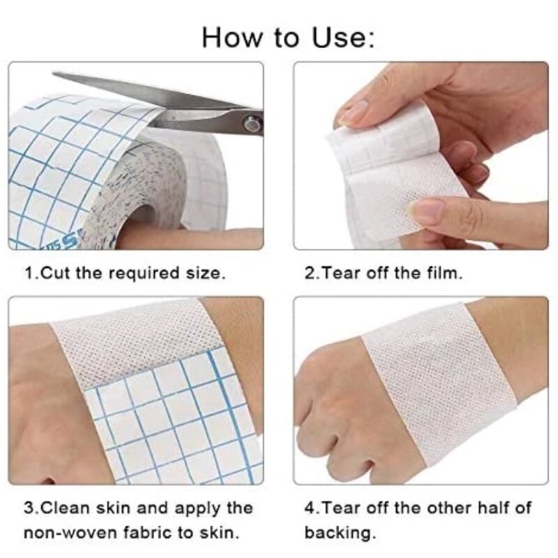 10M医療用スパンレース不織布テープ、セルフカット固定テープ - Medical Tape のレビューと価格