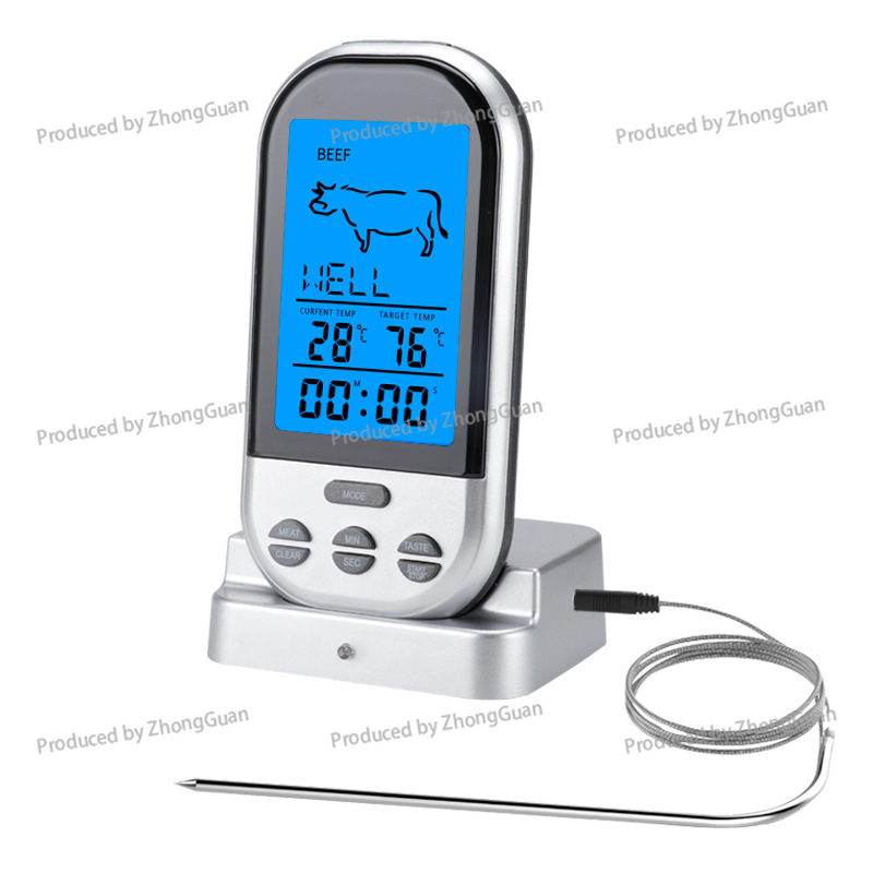 ワイヤレスBBQタイマー温度計 キッチンオーブン用食品温度計 - Thermometer Digital のレビューと価格
