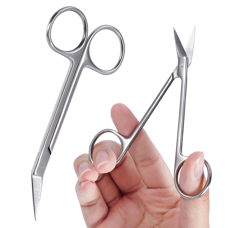 1pc 歯科用マイクロはさみ湾曲したヘッドステンレス鋼の刃角 - Medical Scissors のレビューと価格