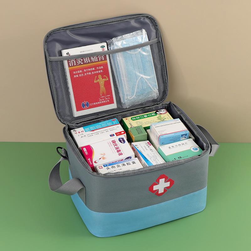 家庭用大容量薬箱、定期防疫緊急医療キット、屋外用携帯救急キッ - First Aid Kit のレビューと価格