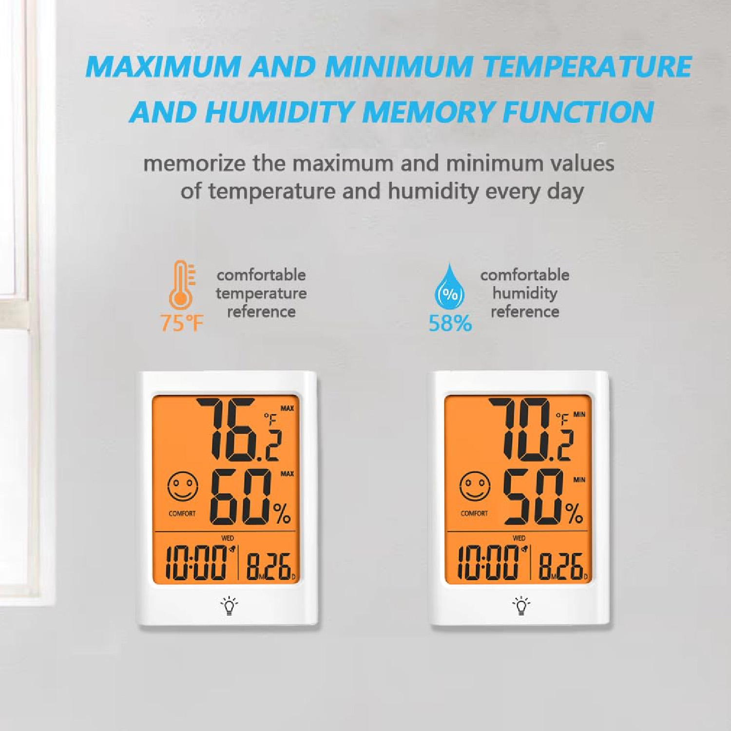 Timloon デジタル温湿度計。室内の温度と湿度をスマート - Thermometer Digital のレビューと価格