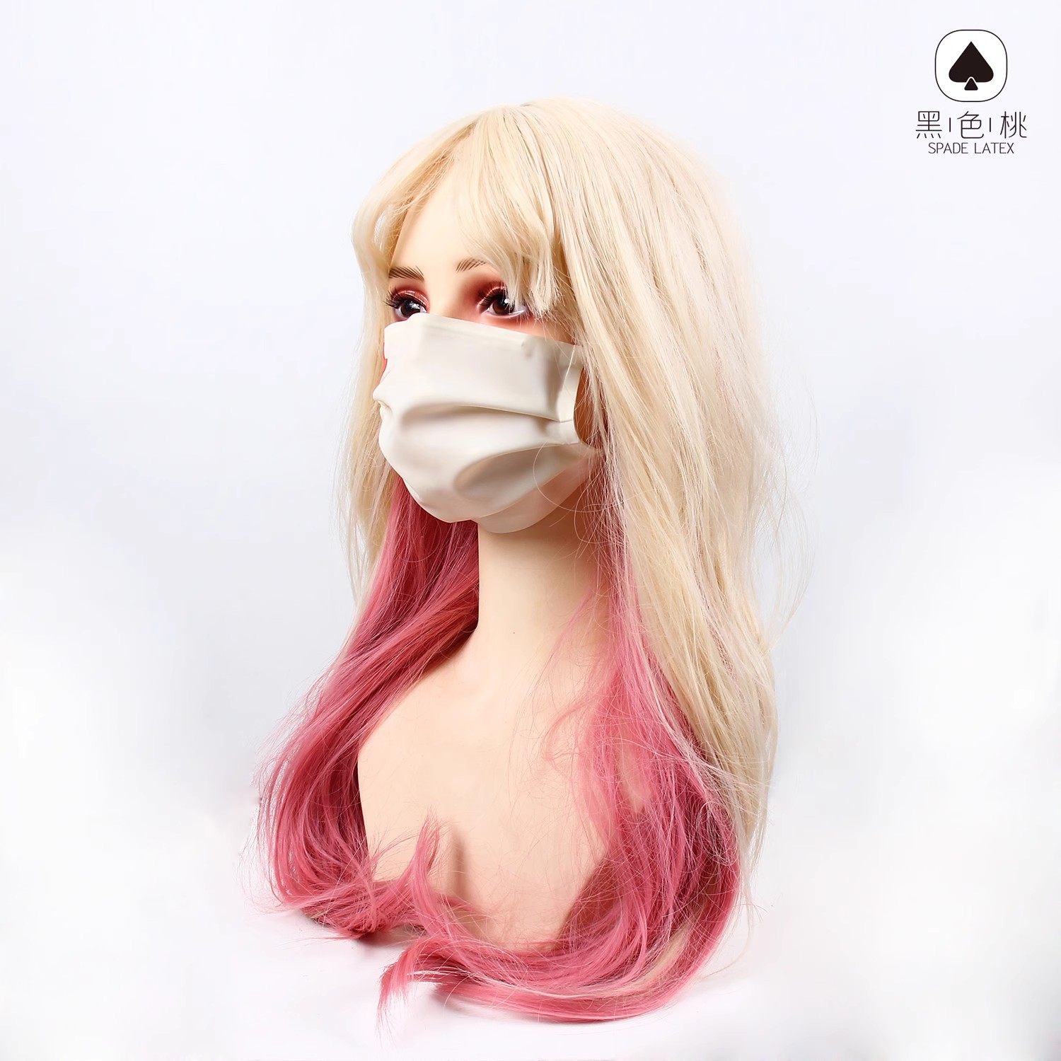 カスタマイズされたラテックスコートコスプレマスク,ブラックピ - Surgical Mask のレビューと価格