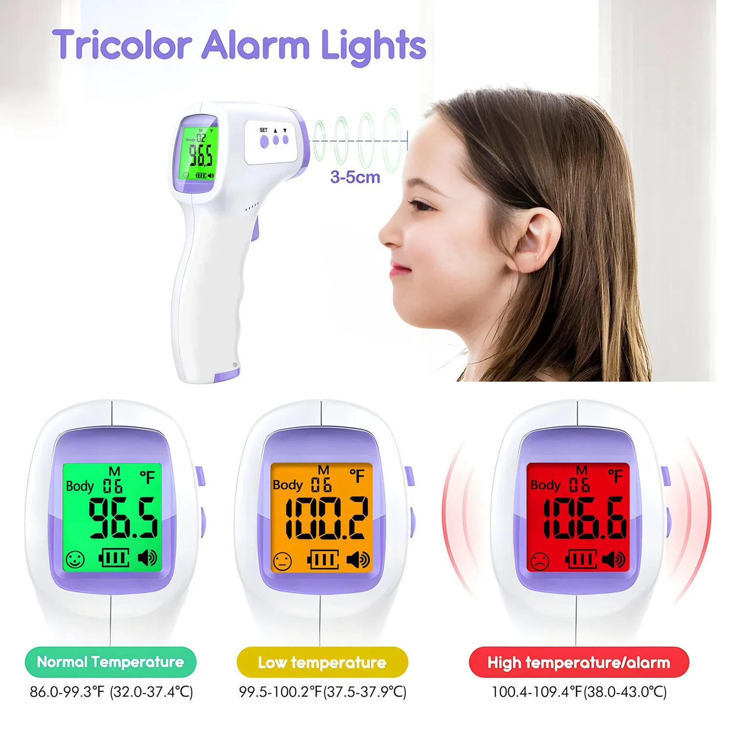 医療用赤外線体温計、LEDバックライト付きデジタル表示、非接 - Pulse Oximeter のレビューと価格